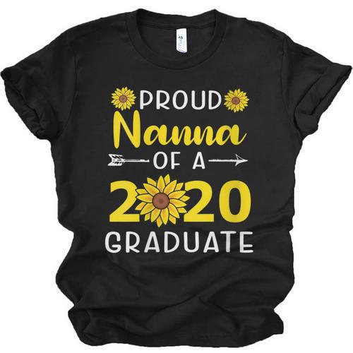 Proud Nanna Of 2020 Graduate Class Of 2020 Graduation Unisex Jersey T-Shirt - Best Gift Smart