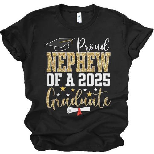 Proud Nephew Of A 2025 Graduate Nephew Graduation 2025 Unisex Jersey T-Shirt - Best Gift Smart