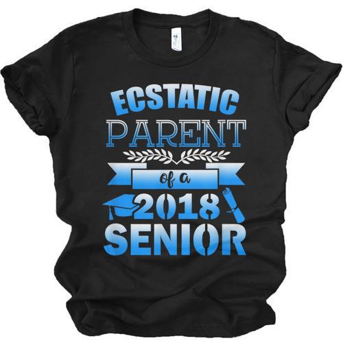 Proud Parent Of a 2018 Senior Graduation Unisex Jersey T-Shirt - Best Gift Smart