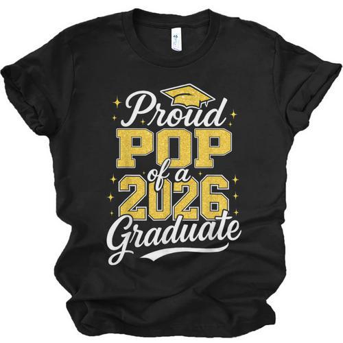 Proud Pop Of A 2026 Graduate Class Of 2026 Graduation Unisex Jersey T-Shirt - Best Gift Smart