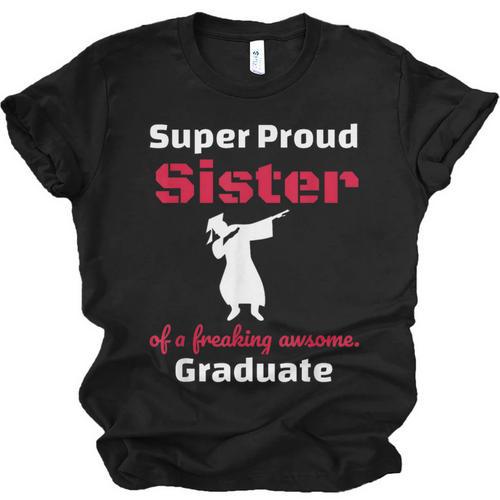 Proud Sister Of 2018 Graduate Dabbing Graduation Unisex Jersey T-Shirt - Best Gift Smart
