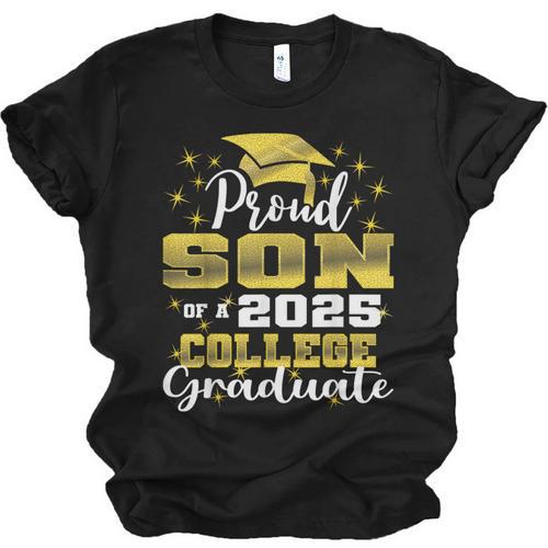 Proud Son Of 2025 College Graduate Family 24 Graduation Unisex Jersey T-Shirt - Best Gift Smart