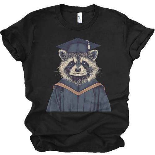 Raccoon Graduation Unisex Jersey T-Shirt - Best Gift Smart