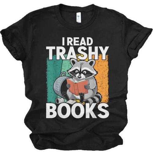 Raccoon Smutty Book Lover Spicy Romance Novels Women's Unisex Jersey T-Shirt - Bookorys