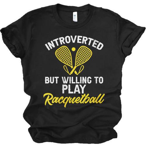 Racquetball Player Introvert Racquetball Unisex Jersey T-Shirt - Raresse