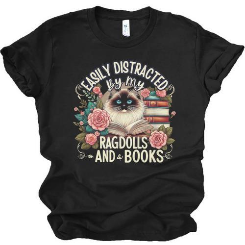 Ragdoll Lover Ragdoll Cat Ragdolls And Books Unisex Jersey T-Shirt - Bookorys AU