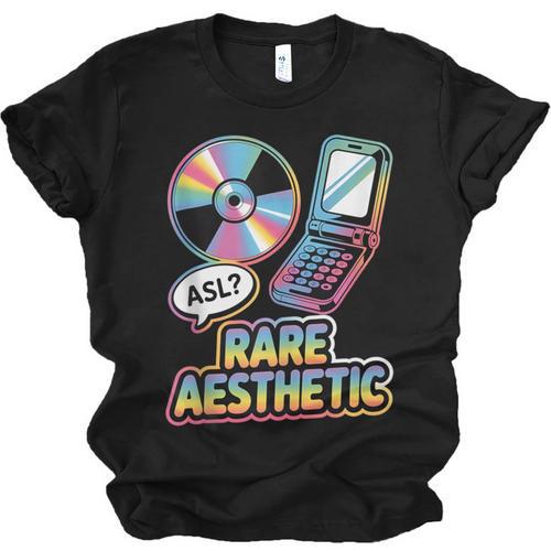 Rare Aesthetic Retro Nostalgia Y2K Vibes Unisex Jersey T-Shirt - Figerry