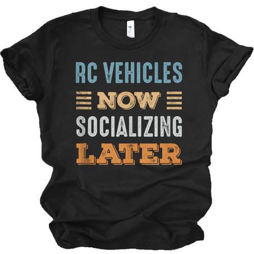 RC Vehicles Now Minimal Socializing Introvert Vintage Unisex Jersey T-Shirt - Raresse