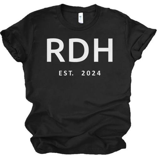RDH Est 2024 Registered Dental Hygienist Graduation Unisex Jersey T-Shirt - Best Gift Smart