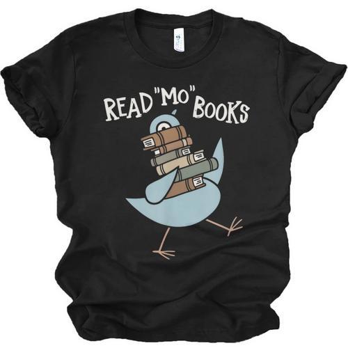 Read More Books Pigeon Book Lover Unisex Jersey T-Shirt - Bookorys CA