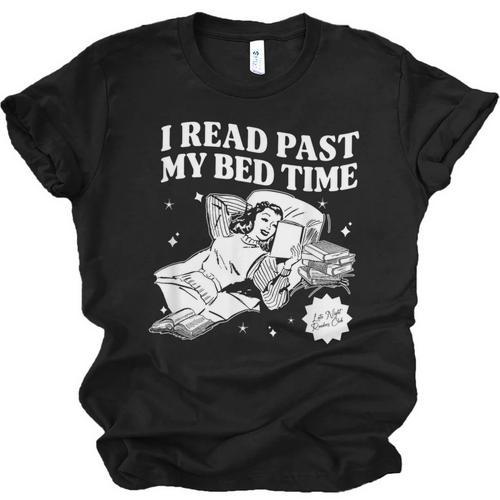 I Read Past My Bedtime Late Night Readers Book Club Unisex Jersey T-Shirt - Bookorys
