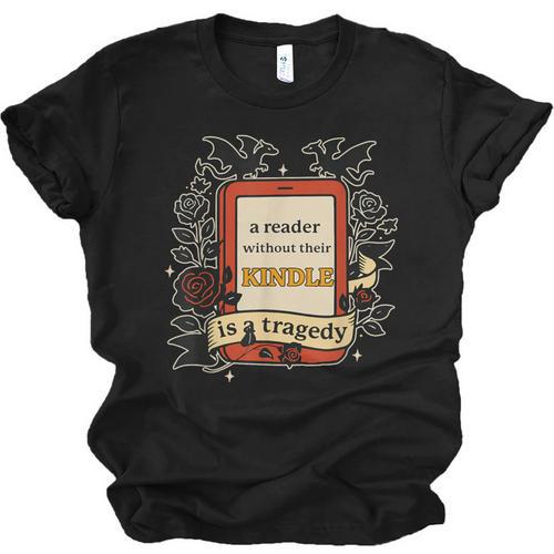 A Reader Without Their Book Is A Tragedy Dragon Rider Quote Unisex Jersey T-Shirt - Bookorys DE