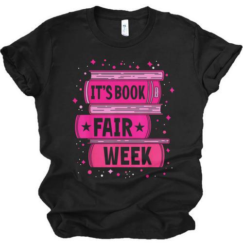 Reading Books Its Book Fair Week Unisex Jersey T-Shirt - Bookorys
