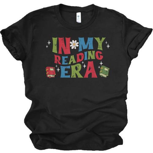 In My Reading Era Read Book Librarian Teacher Men Women Kids Unisex Jersey T-Shirt - Bookorys AU