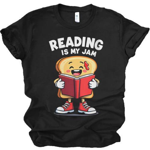 Reading Is My Jam I Love To Read Books Unisex Jersey T-Shirt - Bookorys AU