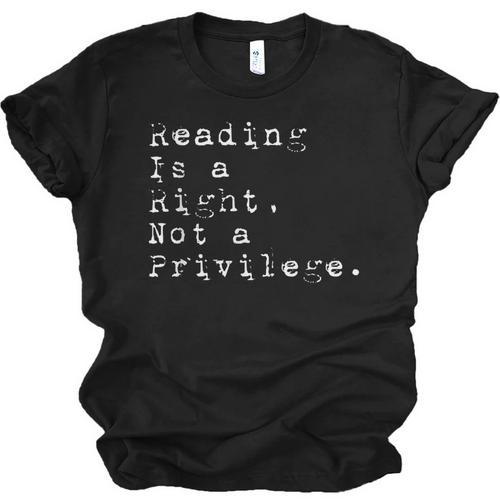 Reading Is a Right Not a Privilege Banned Books Unisex Jersey T-Shirt - Bookorys CA