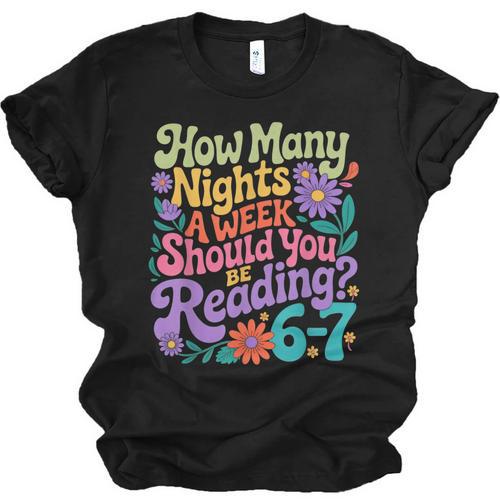 Reading Six Seven Meme Book Lover 67 Teacher 6 7 Unisex Jersey T-Shirt - Bookorys DE