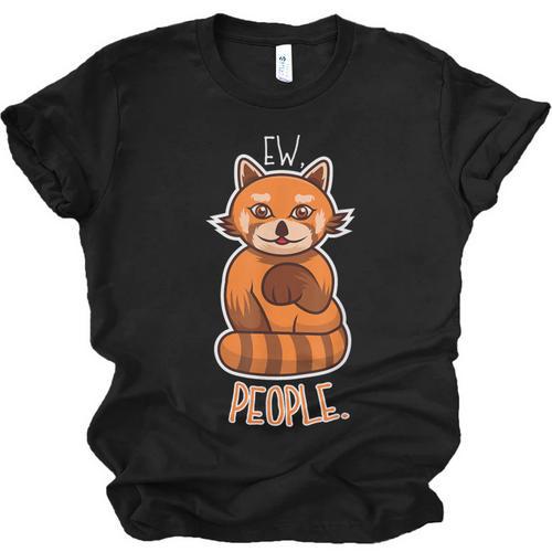 Red Panda Introvert For Red Pandas Fan Unisex Jersey T-Shirt - Raresse