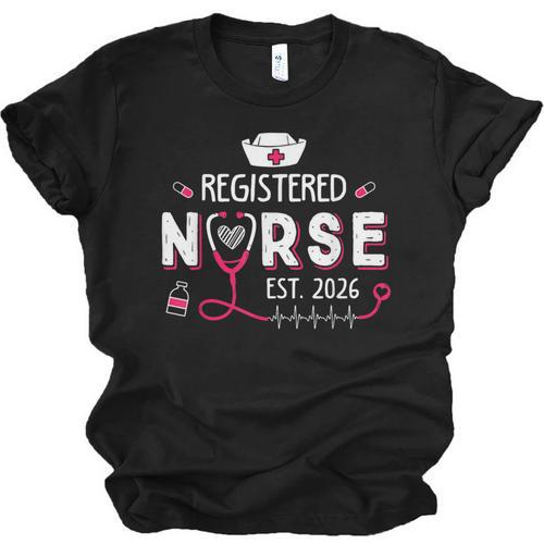 Registered Nurse Est 2026 Nursing Student RN Graduation Unisex Jersey T-Shirt - Best Gift Smart