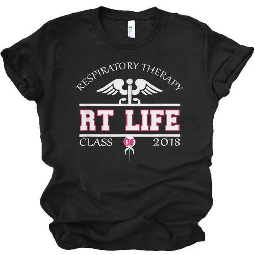 Respiratory Therapist Graduation Class Of 2018 Pink RT Life Unisex Jersey T-Shirt - Best Gift Smart