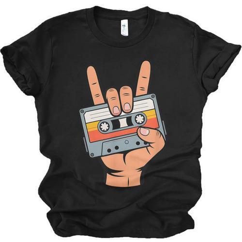 Retro Cassette Tape For 80s & 90s Nostalgia Unisex Jersey T-Shirt - Figerry