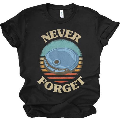 Retro CD Player Never Forget Nostalgia Vintage Unisex Jersey T-Shirt - Figerry
