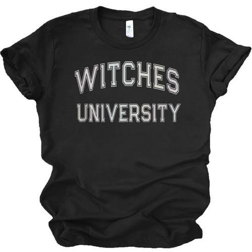 Retro Don'T Call Me WITCHES UNIVERSITY Introvert Sarcastic Unisex Jersey T-Shirt - Raresse