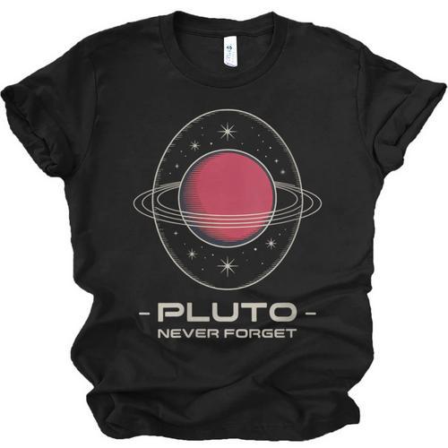 Retro Pluto Never Forget Classic Planet Pluto Nostalgia Unisex Jersey T-Shirt - Figerry