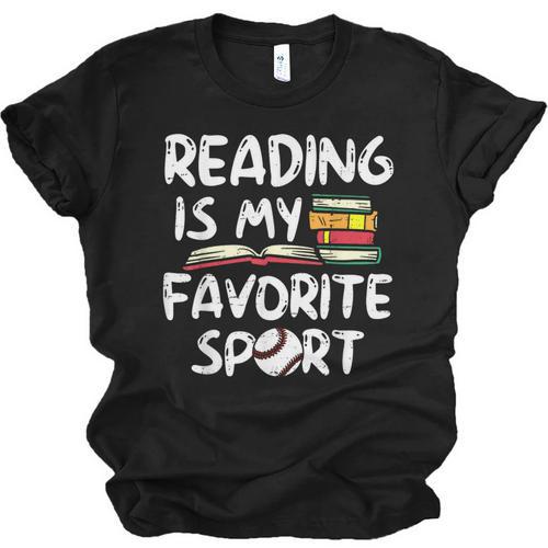 Retro Reading Is My Favorite Sport Baseball World Book Day Unisex Jersey T-Shirt - Bookorys CA
