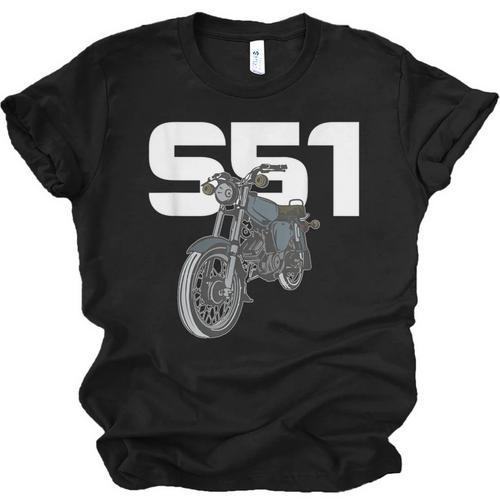 Retro Simme Moped Nostalgia Eastern Block Schwalbe Driver DDR Unisex Jersey T-Shirt - Figerry