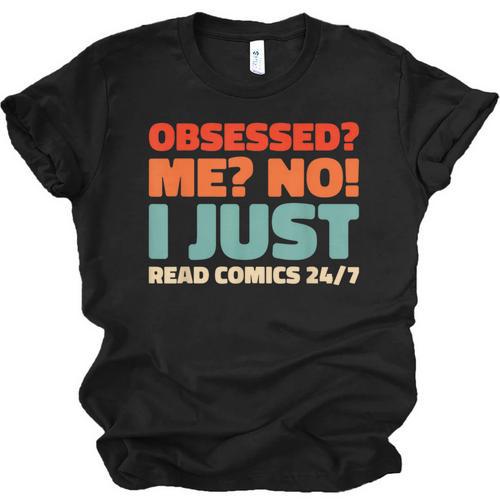 Retro Superheroes Art Graphic Novels Vintage Comic Books Unisex Jersey T-Shirt - Bookorys AU