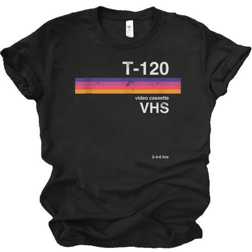 Retro VHS Tape 80s 90s Nostalgia For Movie Fans Unisex Jersey T-Shirt - Figerry