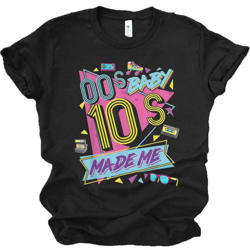 Retro Vintage 00's Baby 10's Made Me Nostalgia Classic Unisex Jersey T-Shirt - Figerry