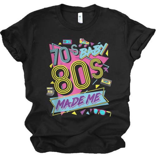 Retro Vintage 70's Baby 80's Made Me Nostalgia Classic Unisex Jersey T-Shirt - Figerry