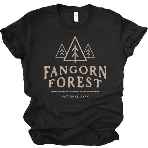 Retro Vintage Fangorn Forest National Park Bookworms Saying Unisex Jersey T-Shirt - Bookorys
