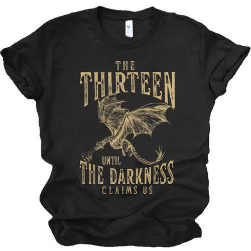 Retro Vintage The Thirteen Until The Darkness Claims Us Book Unisex Jersey T-Shirt - Bookorys UK