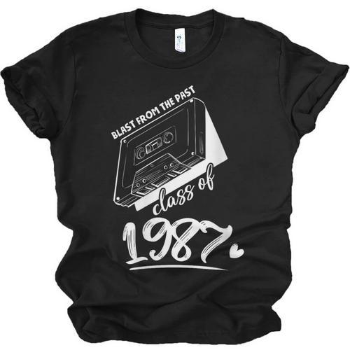 Reunion Class Of 1987 School Graduation Blast From The Past Unisex Jersey T-Shirt - Best Gift Smart