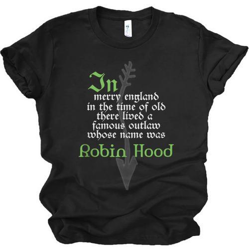 Robin Hood T Shirt For Book Lovers And Literature Fans Unisex Jersey T-Shirt - Bookorys UK
