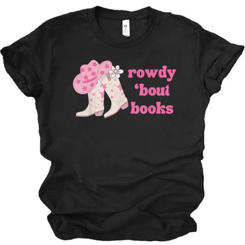 Rowdy 'Bout Books Cowboy Lovers Unisex Jersey T-Shirt - Bookorys