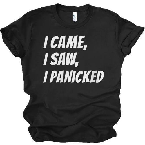I Came I Saw Meme For Shy And Introvert People Unisex Jersey T-Shirt - Raresse