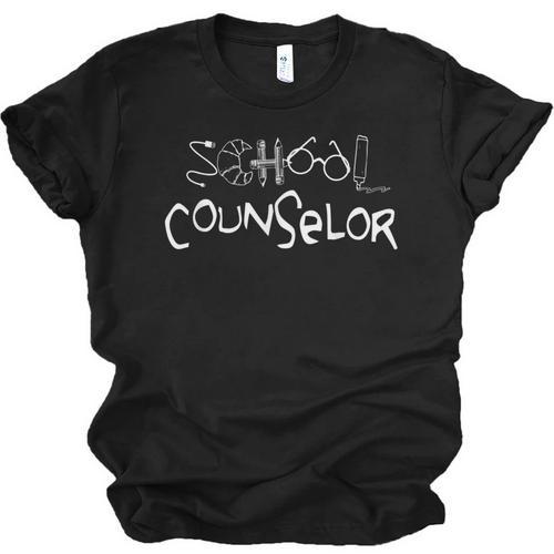 School Counselor t Shirt Teacher Graduation Outfit Idea Men Women Unisex Jersey T-Shirt - Best Gift Smart