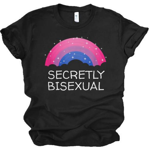 Secretly Bisexual Bi Introvert Bi Pride Antisocial LGBTQ Unisex Jersey T-Shirt - Raresse
