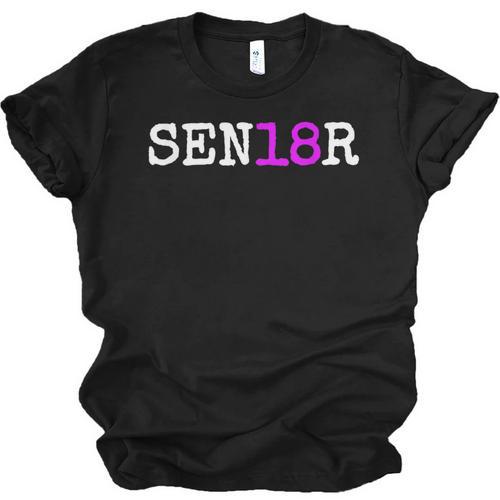 Senior 2018 TShirt Graduation Class Of 2018 Tee Shirt Unisex Jersey T-Shirt - Best Gift Smart