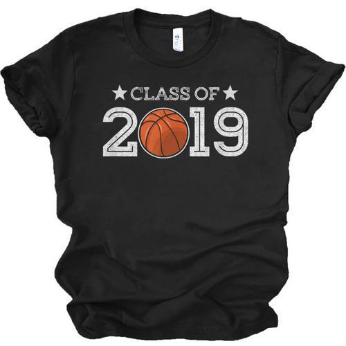 Senior 2019 Basketball Shirt Graduation Class Of 2019 Stars Unisex Jersey T-Shirt - Best Gift Smart