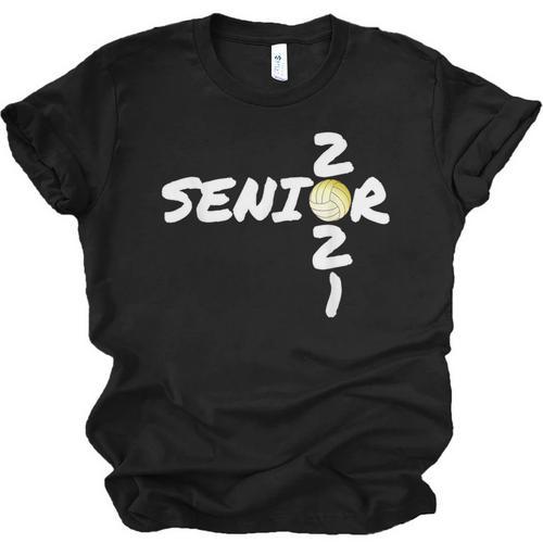 Senior 2021 Volleyball Graduation Shirt Unisex Jersey T-Shirt - Best Gift Smart