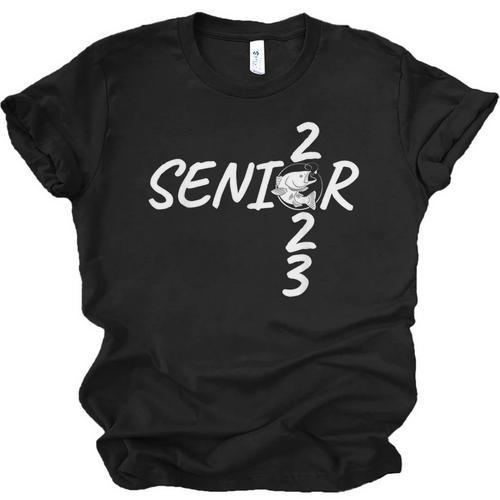 Senior 2023 Fishing Graduation Unisex Jersey T-Shirt - Best Gift Smart