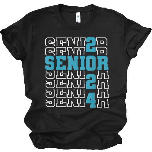 Senior 2024 Graduation Class Of 2024 Senior Boys Girls Unisex Jersey T-Shirt - Best Gift Smart
