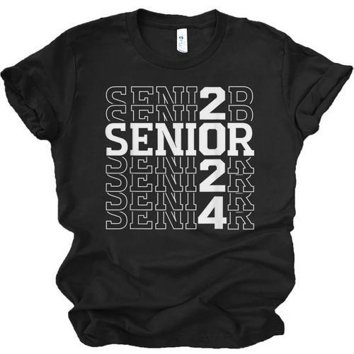 Senior 2024 Graduation Graduate Class Of 2024 Women Boy Girl Unisex Jersey T-Shirt - Best Gift Smart