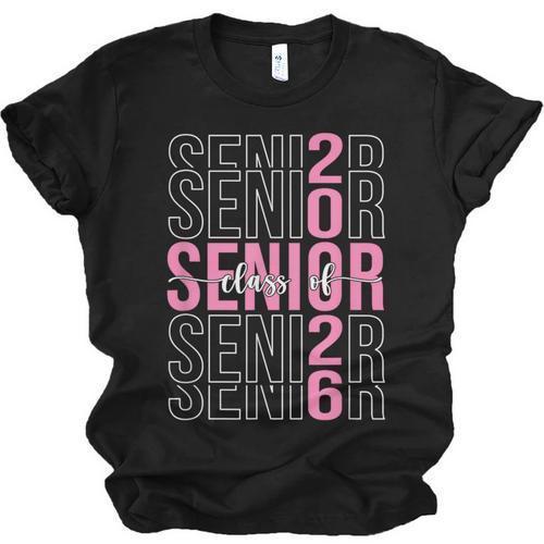 Senior 2026 Class Of 2026 Seniors Graduation 2026 Girl Women Unisex Jersey T-Shirt - Best Gift Smart