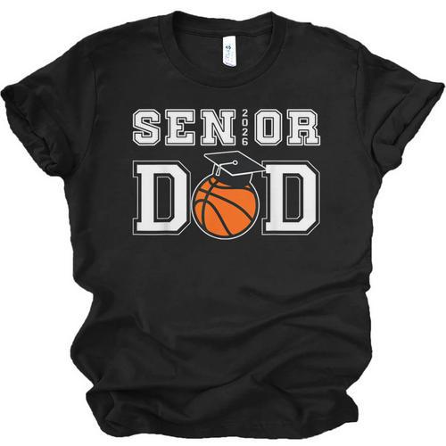 Senior 2026 Dad Basketball Graduation Unisex Jersey T-Shirt - Best Gift Smart